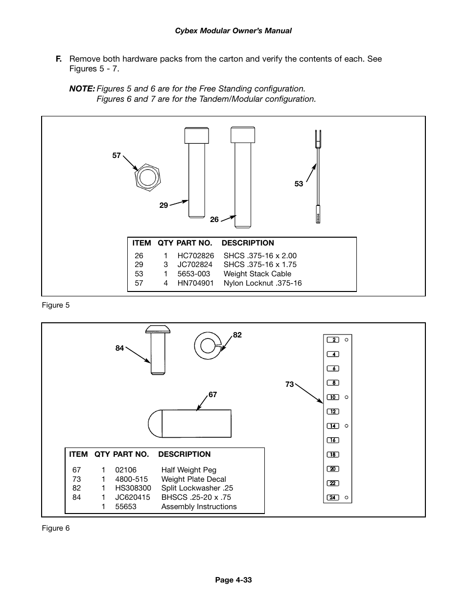 Cybex 55620H Modular User Manual | Page 87 / 190