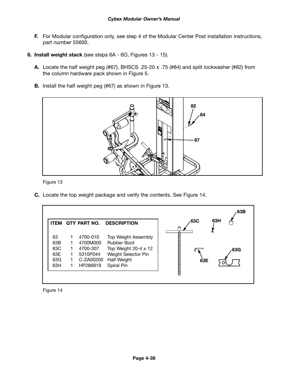Cybex 55620H Modular User Manual | Page 92 / 190