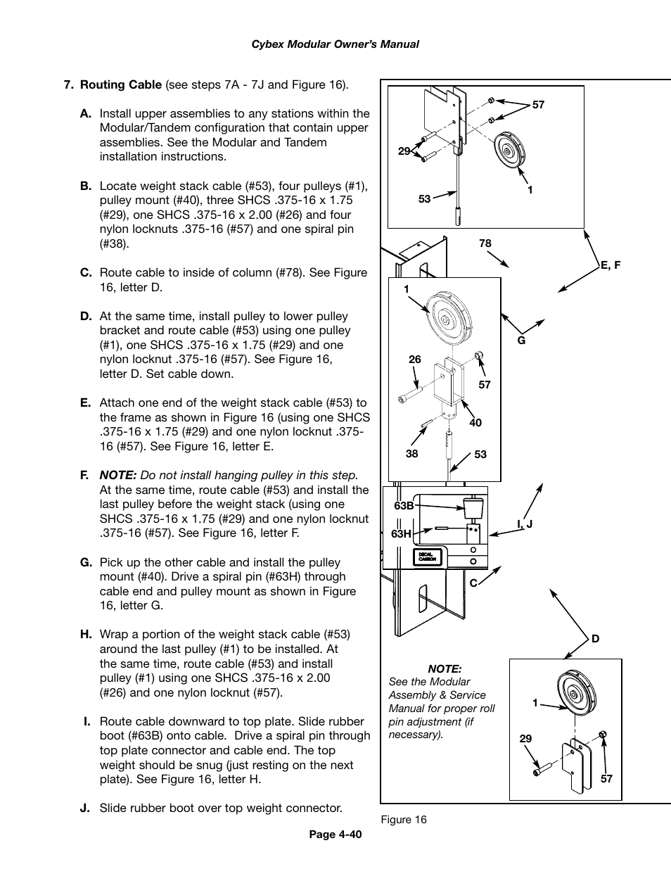 Cybex 55620H Modular User Manual | Page 94 / 190