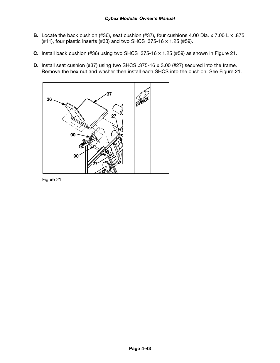 Cybex 55620H Modular User Manual | Page 97 / 190