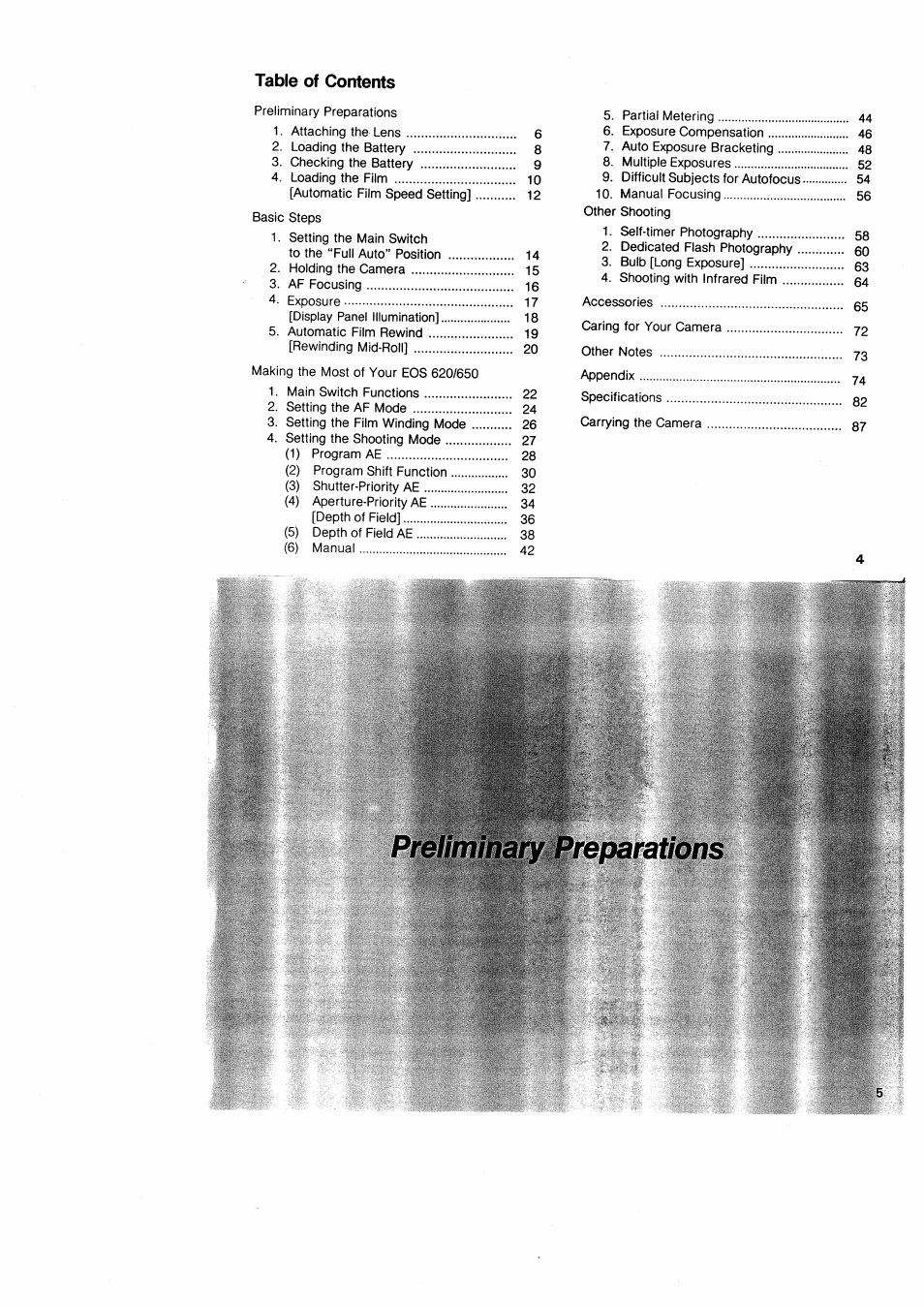 Canon EOS 650 User Manual | Page 5 / 45