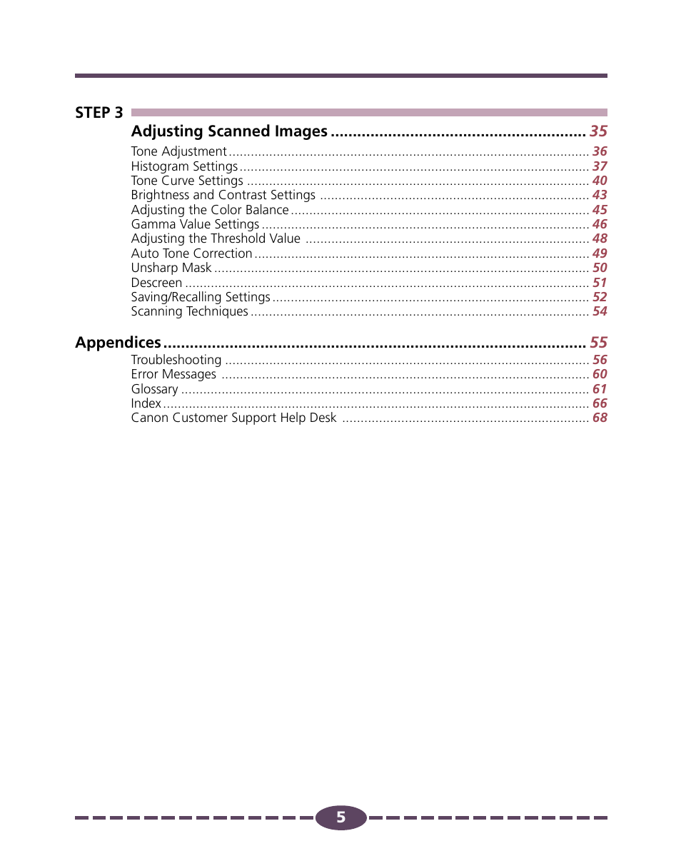 Canon D646U User Manual | Page 5 / 69