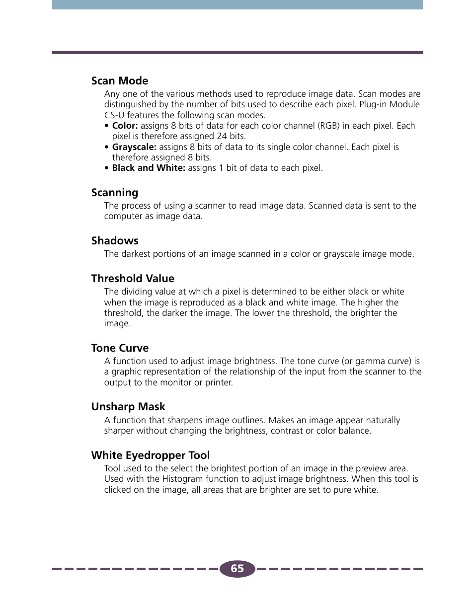 Canon D646U User Manual | Page 65 / 69