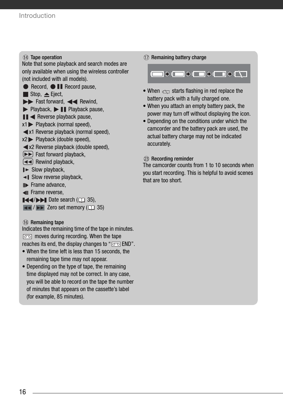 Canon Digital Video Camcorder ZR900 User Manual | Page 18 / 85