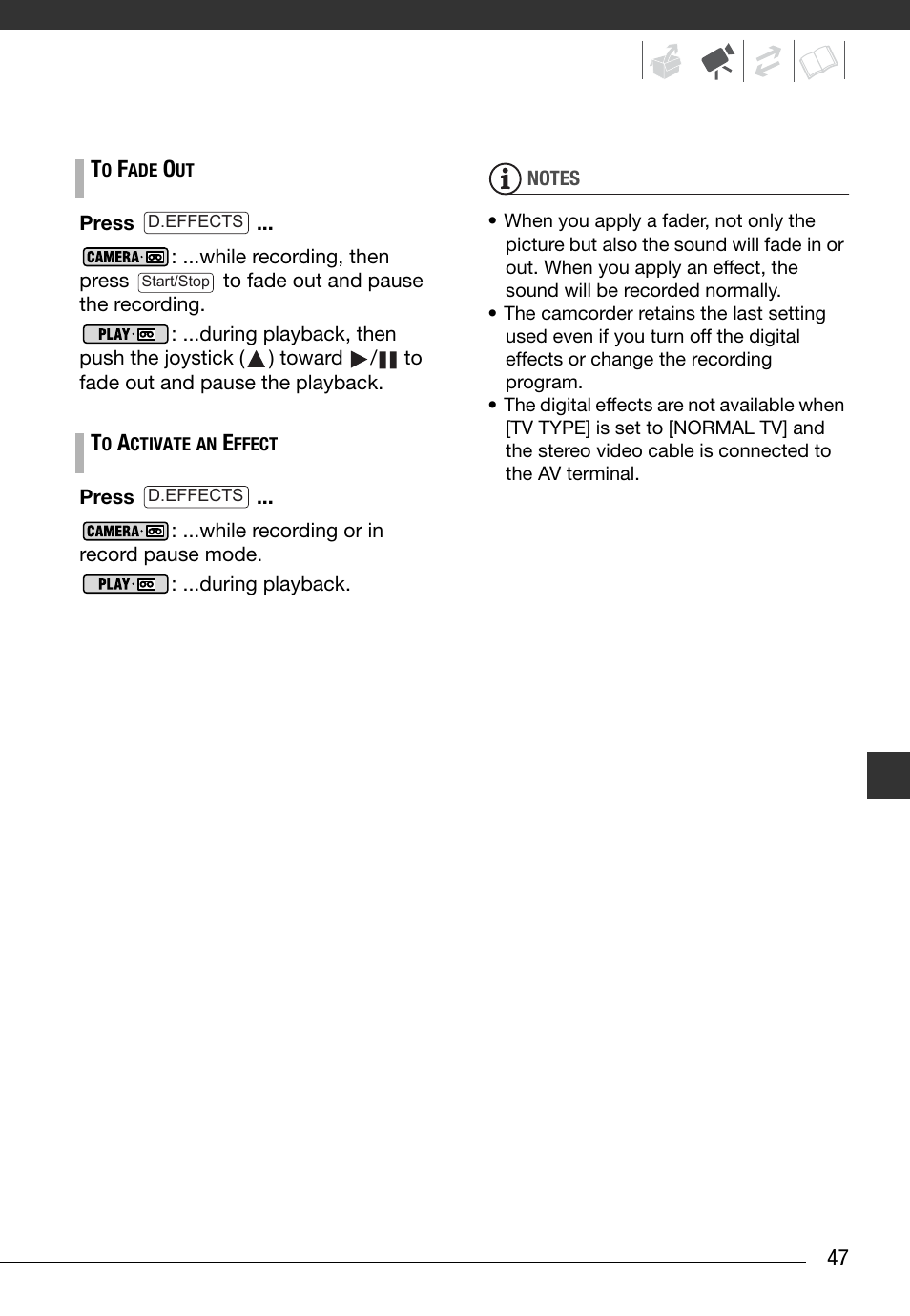 Canon Digital Video Camcorder ZR900 User Manual | Page 49 / 85