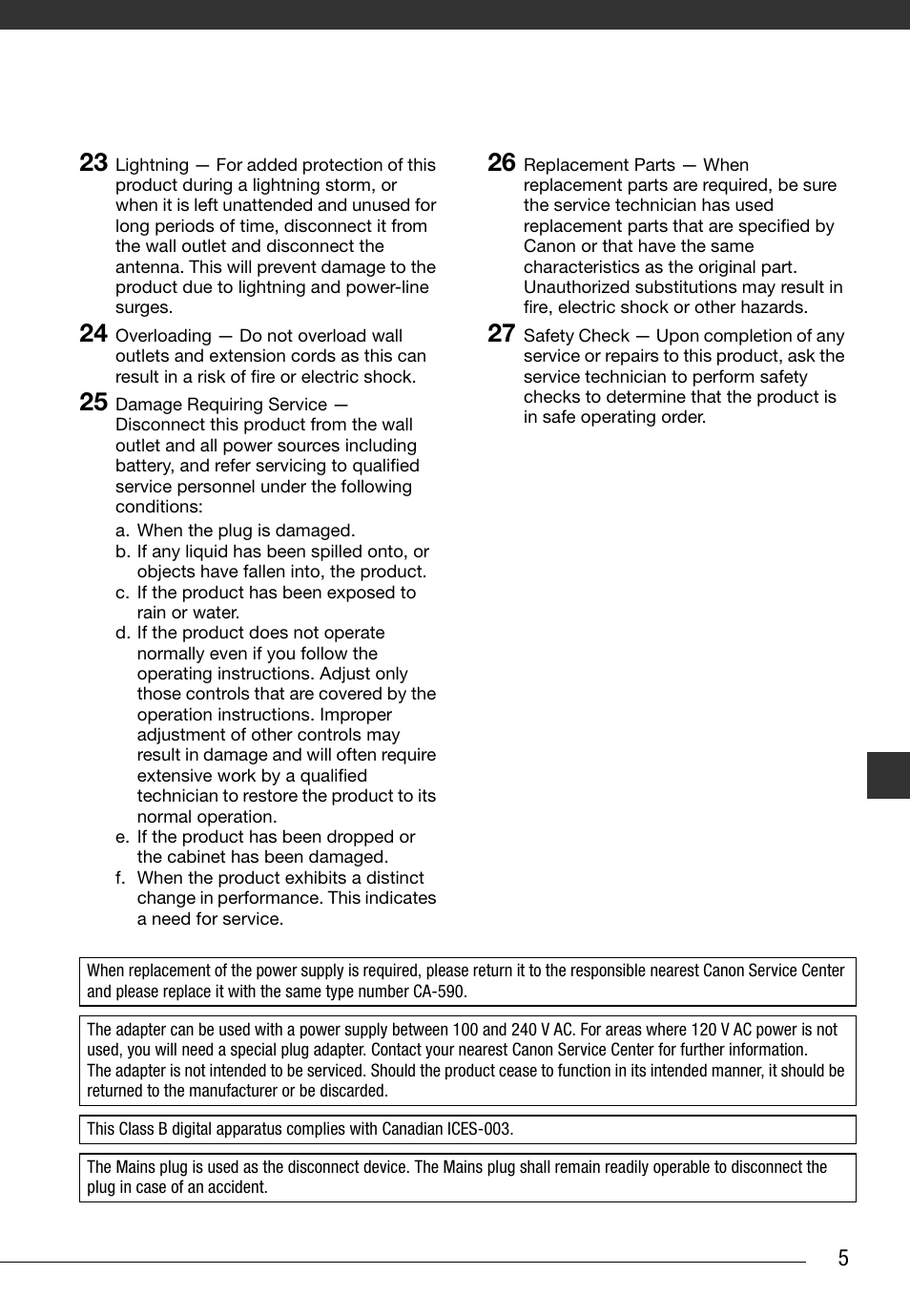 Canon Digital Video Camcorder ZR900 User Manual | Page 5 / 85