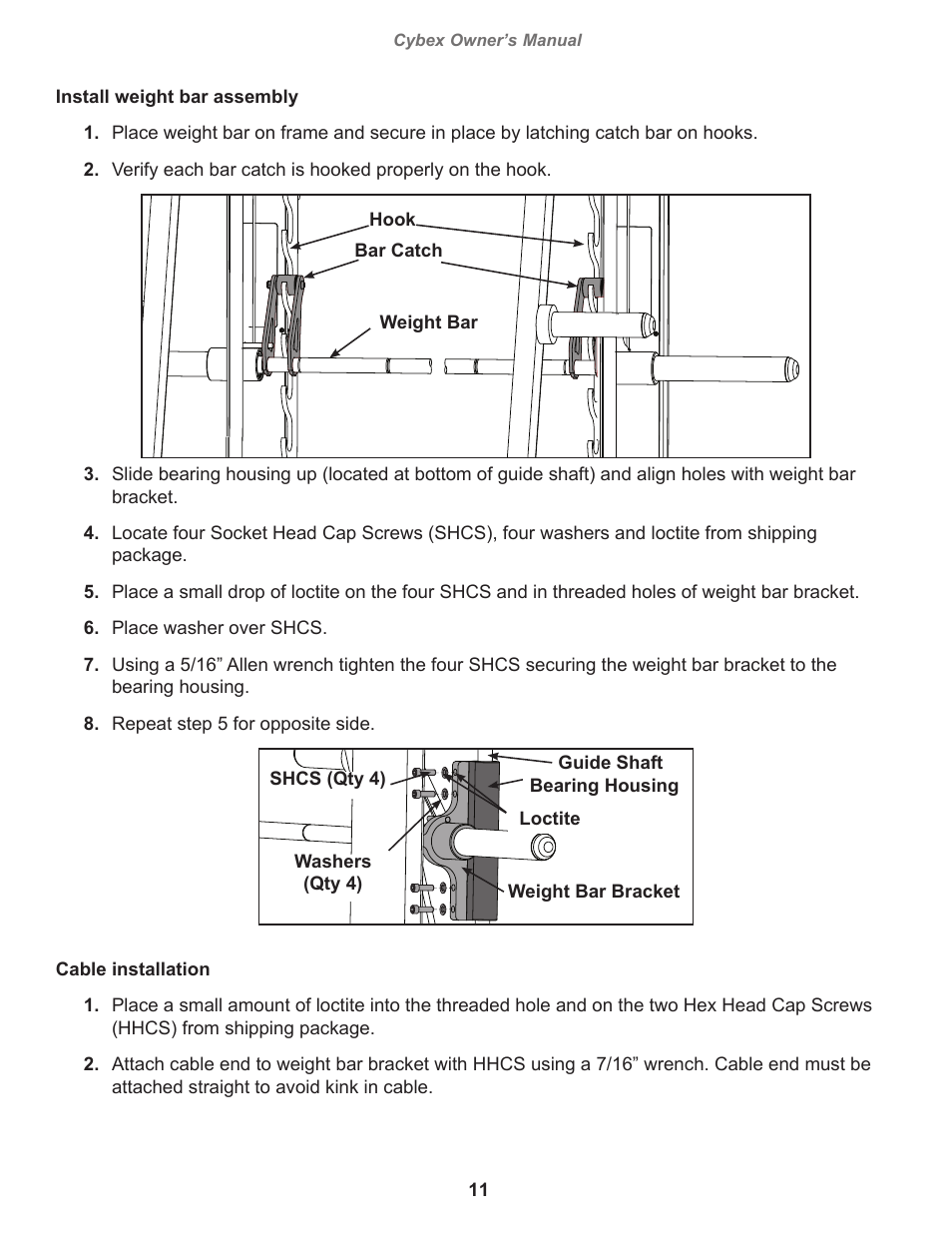 Cybex 16121 Plate Loaded Smith Press User Manual | Page 11 / 26