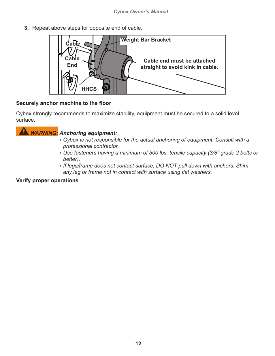 Cybex 16121 Plate Loaded Smith Press User Manual | Page 12 / 26