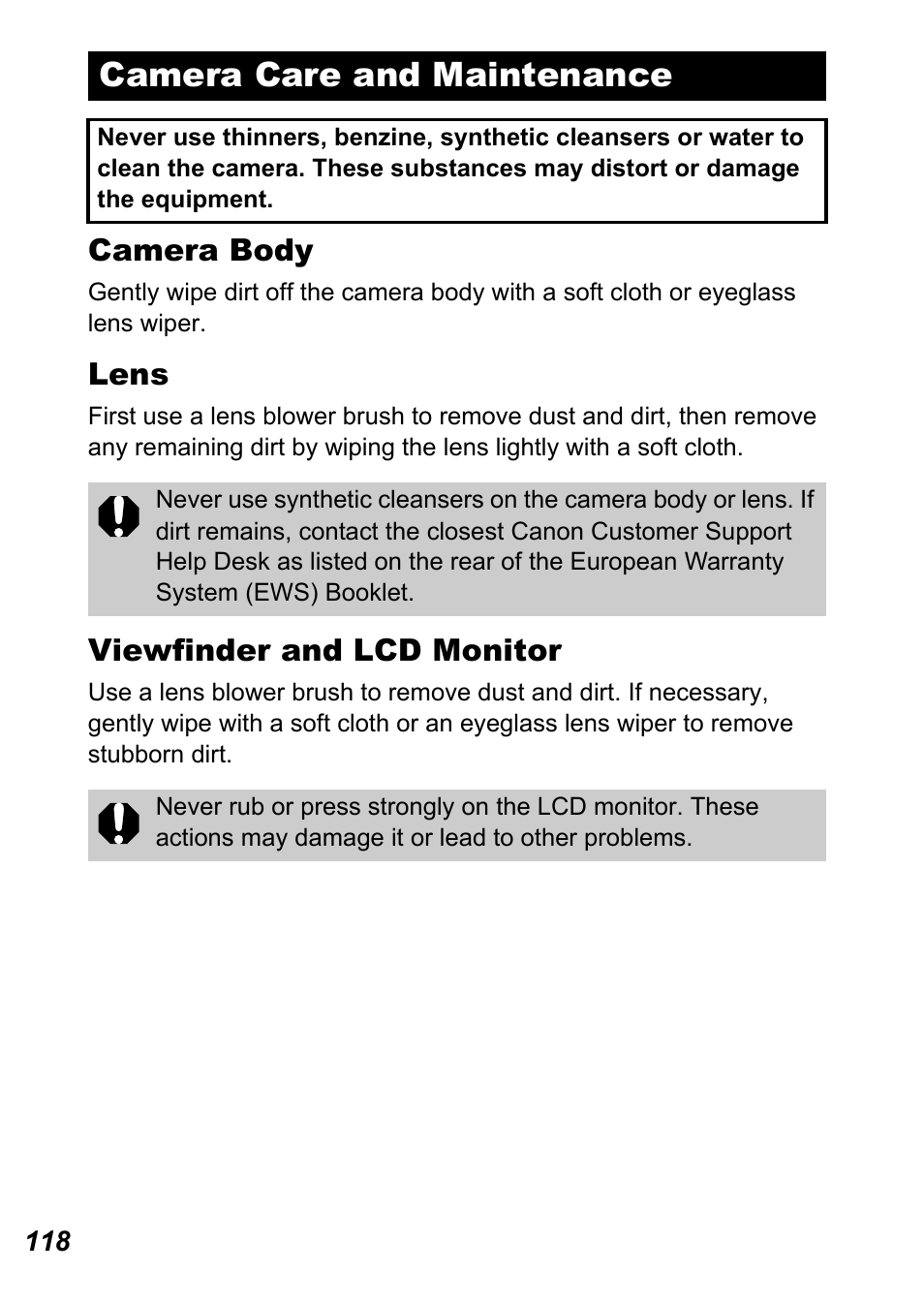 Camera care and maintenance | Canon A710 IS User Manual | Page 120 / 138