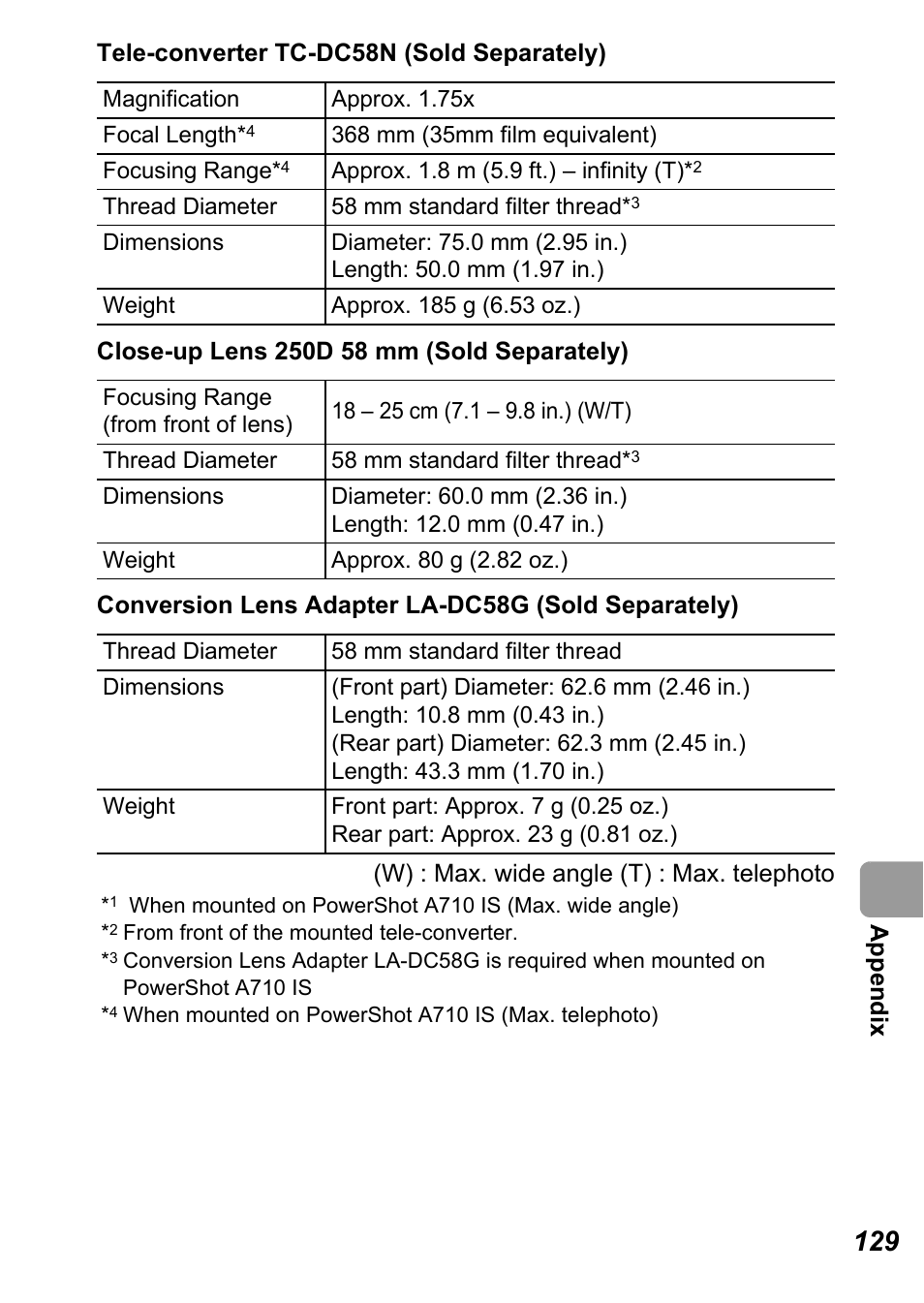 Canon A710 IS User Manual | Page 131 / 138
