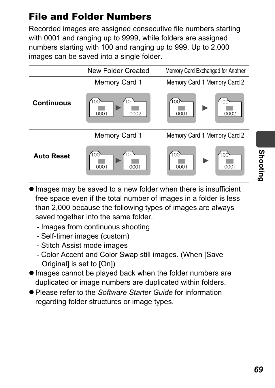 File and folder numbers | Canon A710 IS User Manual | Page 71 / 138