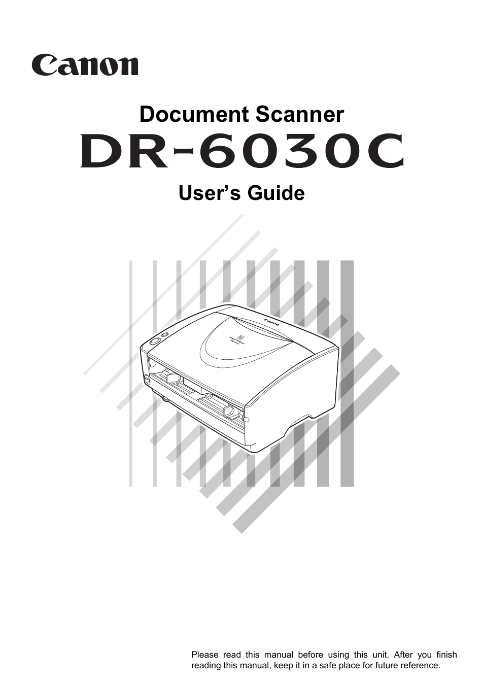 Canon DR-6030C User Manual | 145 pages