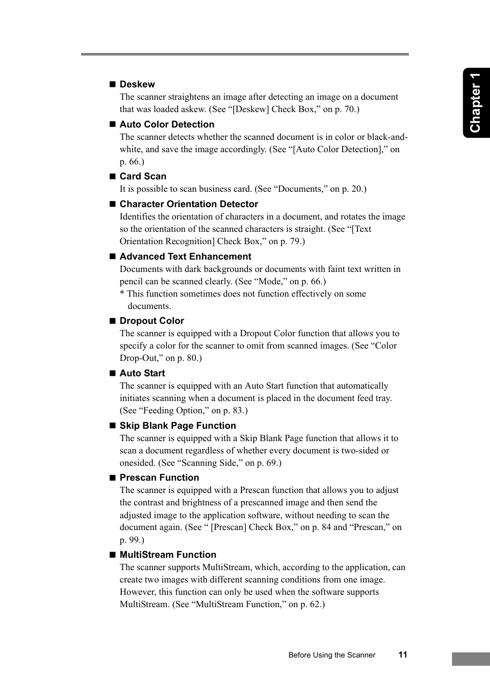 Chapter 1 | Canon DR-6030C User Manual | Page 17 / 145