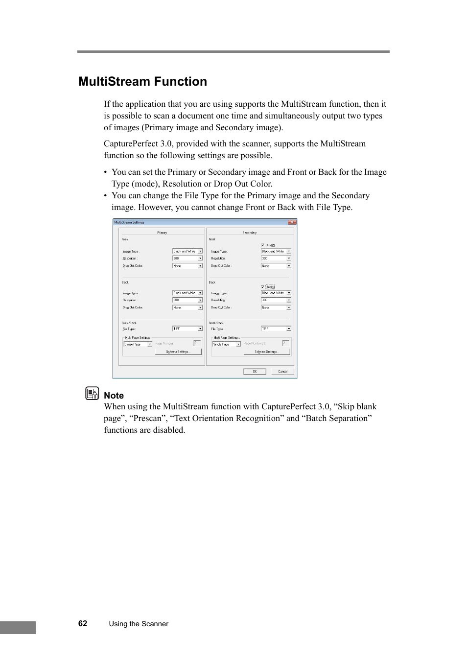 Multistream function, Ream. (see “multistream function,” on p. 62.) | Canon DR-6030C User Manual | Page 68 / 145