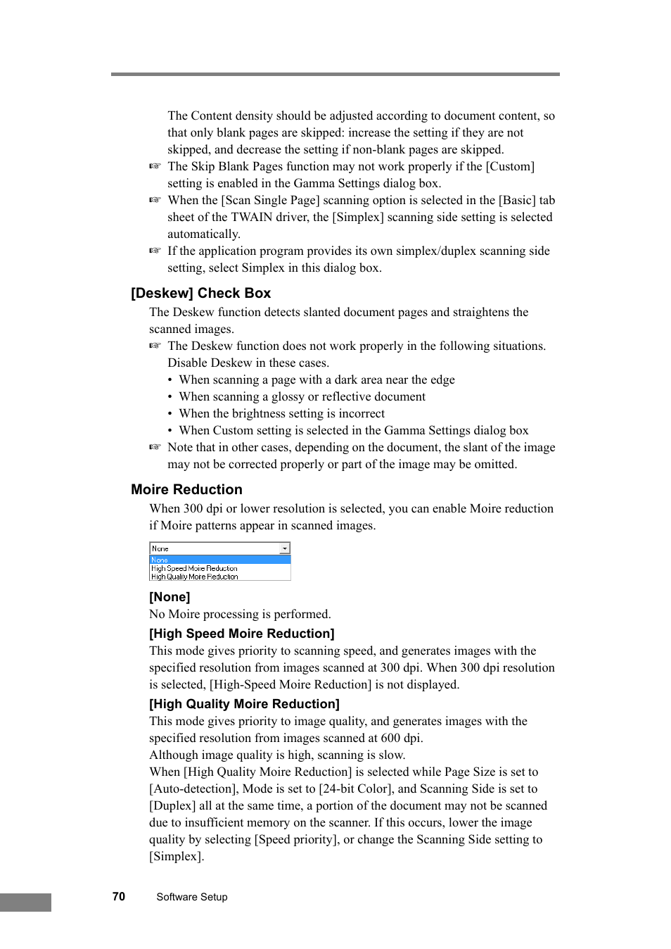 See “[deskew] check box,” on p. 70.) | Canon DR-6030C User Manual | Page 76 / 145