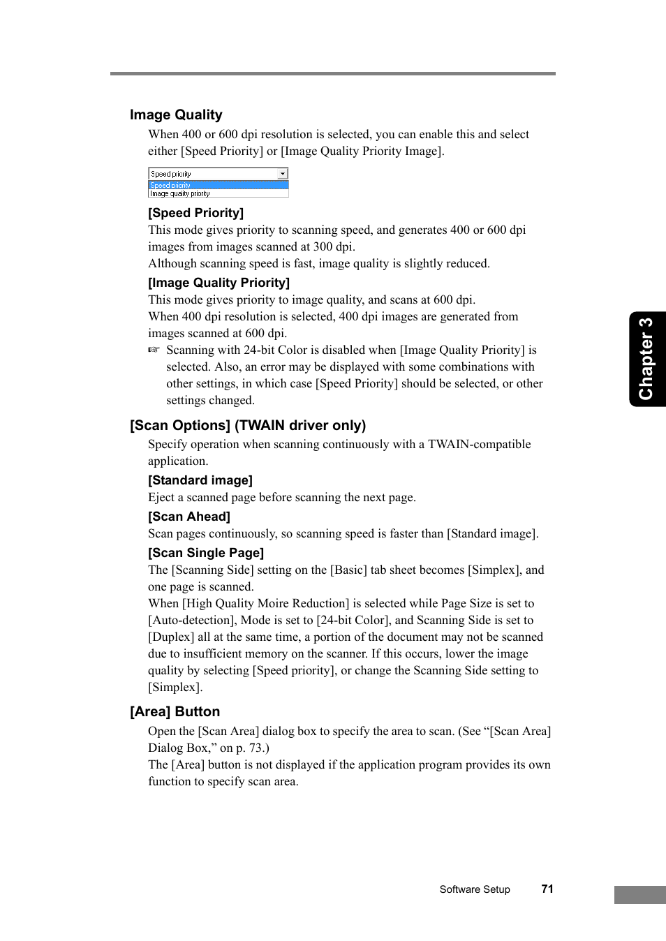 Chapter 3 | Canon DR-6030C User Manual | Page 77 / 145