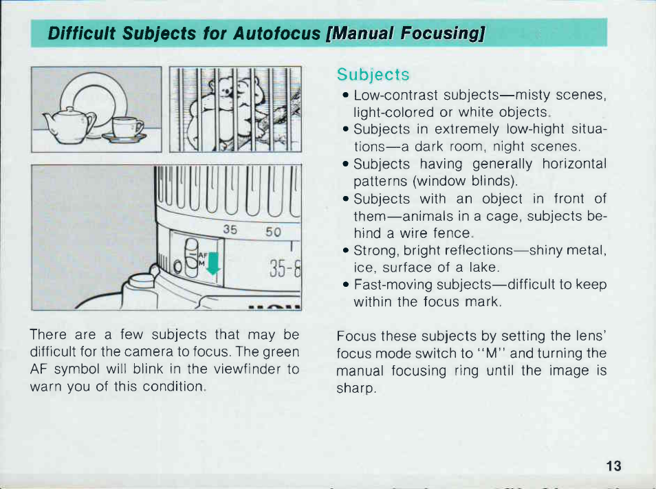 Canon EOS 1000 F User Manual | Page 15 / 105