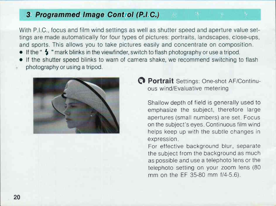 Canon EOS 1000 F User Manual | Page 22 / 105