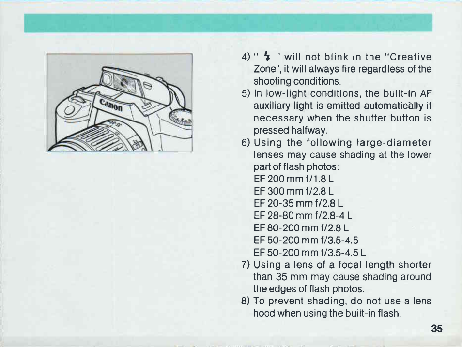 3 programmed image control (p.i.c.) | Canon EOS 1000 F User Manual | Page 37 / 105