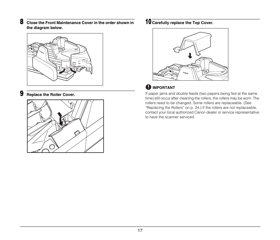 Canon IMAGEFORMULA CR-190I M111021 User Manual | Page 18 / 31