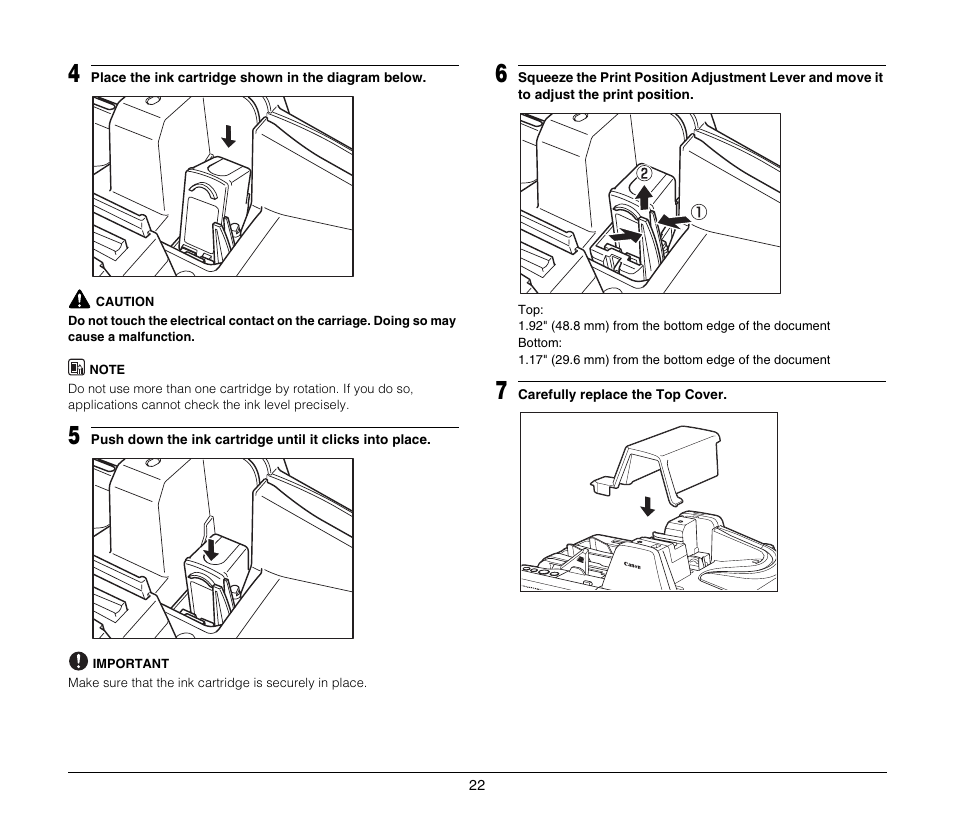 Canon IMAGEFORMULA CR-190I M111021 User Manual | Page 23 / 31