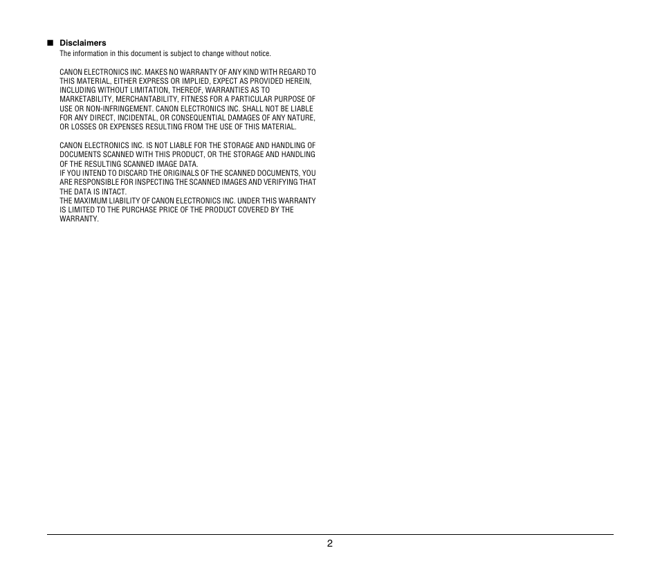 Canon IMAGEFORMULA CR-190I M111021 User Manual | Page 3 / 31