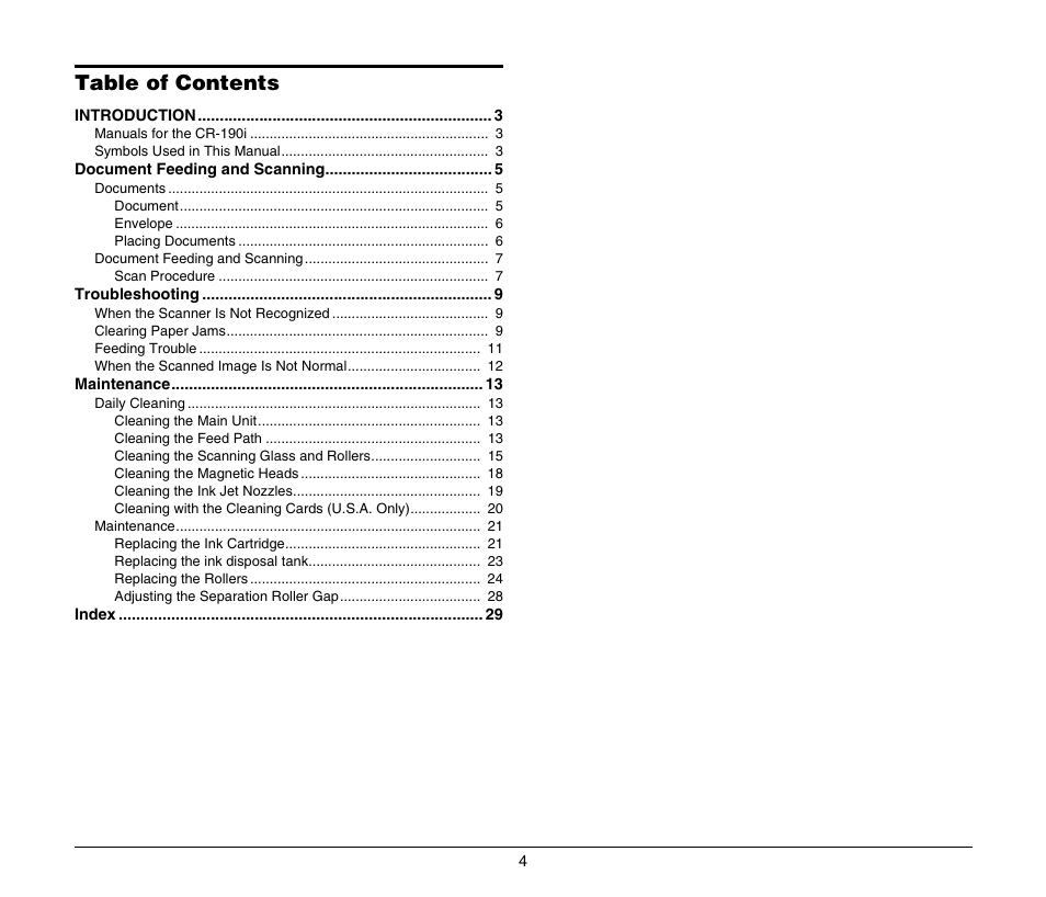 Canon IMAGEFORMULA CR-190I M111021 User Manual | Page 5 / 31