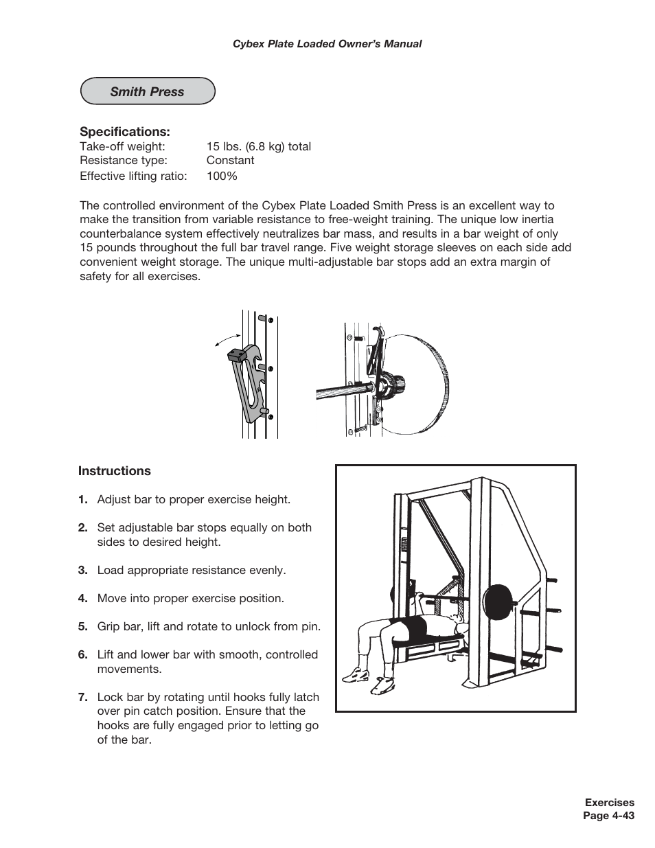 Cybex 5000 Series PL User Manual | Page 105 / 206