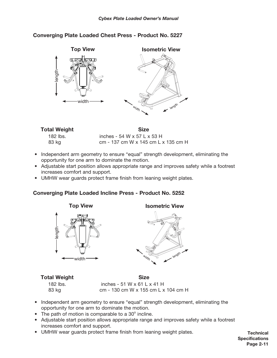 Cybex 5000 Series PL User Manual | Page 43 / 206