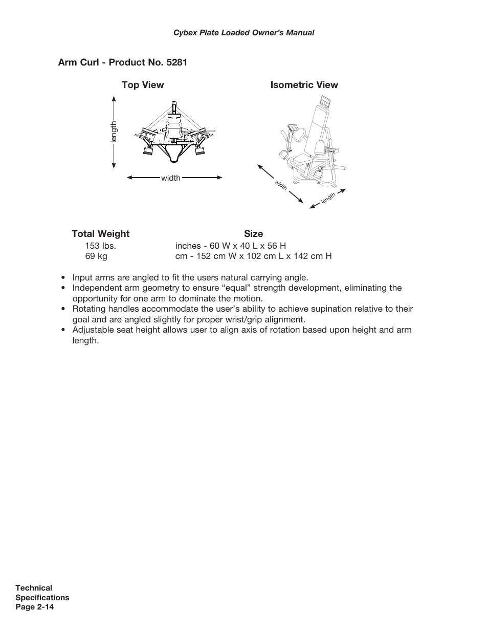 Cybex 5000 Series PL User Manual | Page 46 / 206