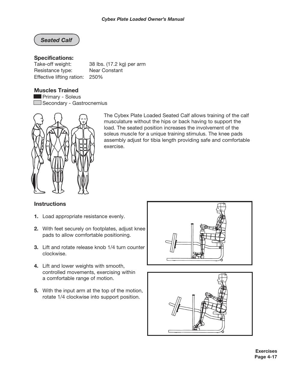 Cybex 5000 Series PL User Manual | Page 79 / 206