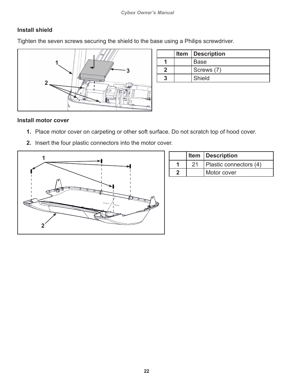 Cybex 525T Treadmill User Manual | Page 22 / 80