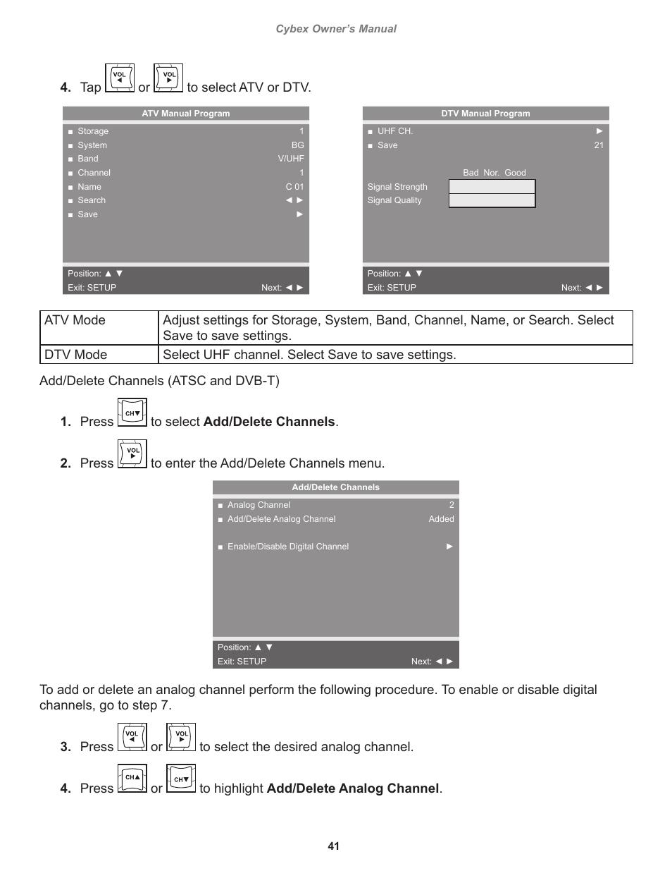 41 cybex owner’s manual | Cybex 525T Treadmill User Manual | Page 41 / 80