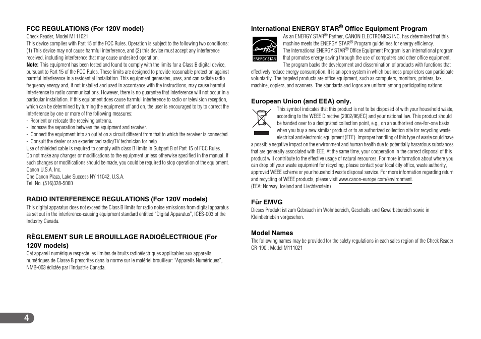 Canon IMAGEFORMULA CR-190I User Manual | Page 4 / 61