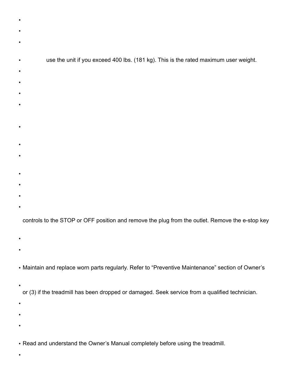Cybex 751T Treadmill User Manual | Page 11 / 60
