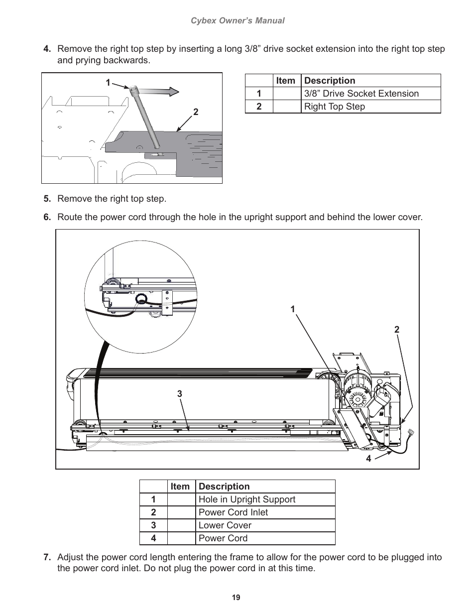 Cybex 770T Treadmill User Manual | Page 19 / 98