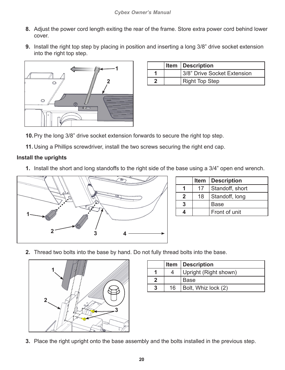 Cybex 770T Treadmill User Manual | Page 20 / 98
