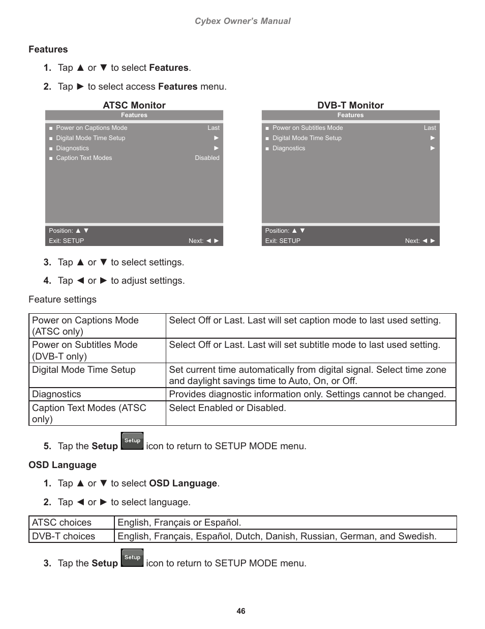 Cybex 770T Treadmill User Manual | Page 46 / 98