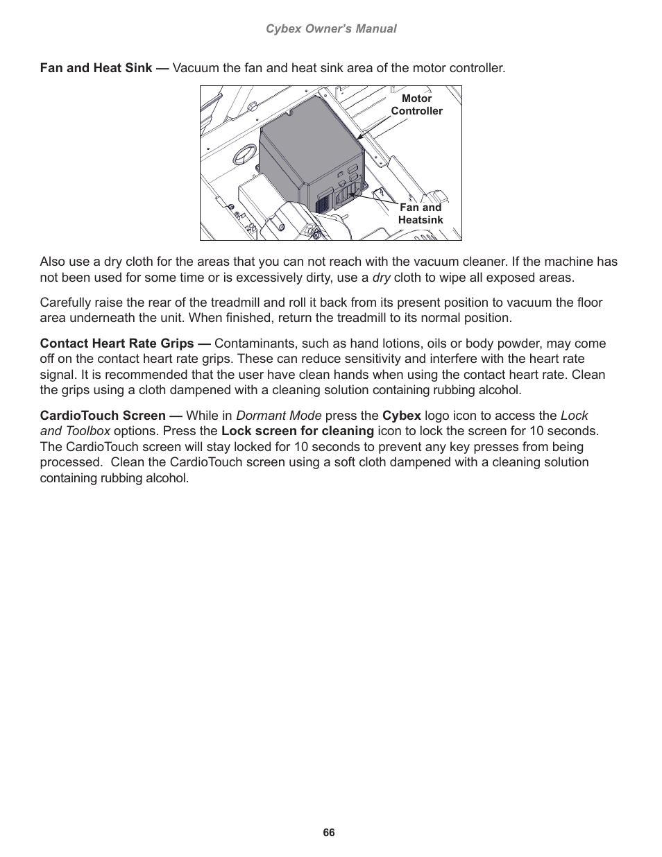 Cybex 770T Treadmill User Manual | Page 66 / 98