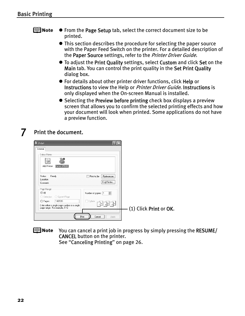 Canon iP5200 User Manual | Page 26 / 104