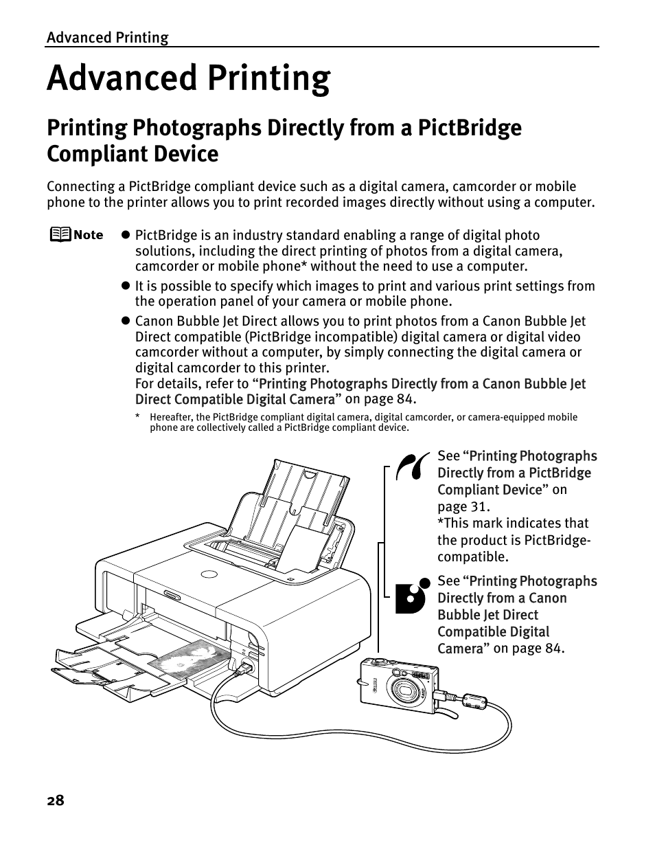 Advanced printing | Canon iP5200 User Manual | Page 32 / 104