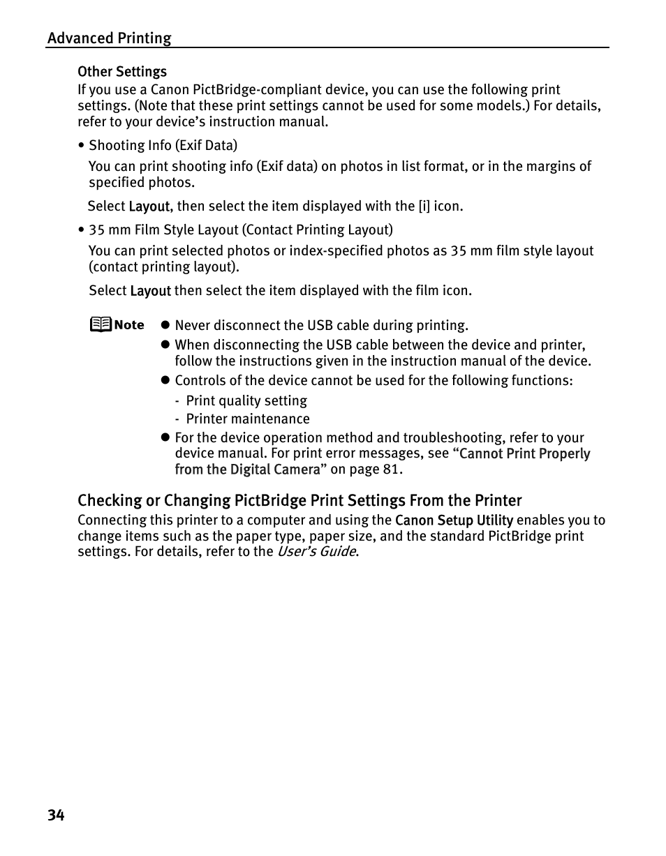 Canon iP5200 User Manual | Page 38 / 104