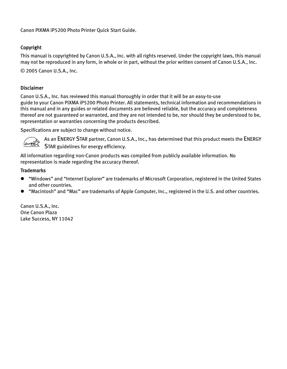 Canon iP5200 User Manual | Page 4 / 104
