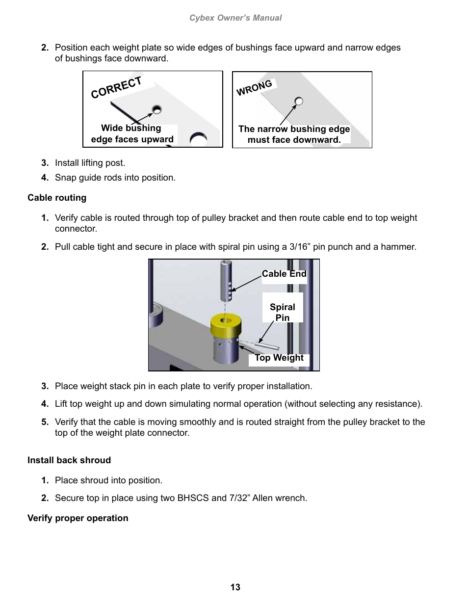 Cybex 13030-999 VR1 Row User Manual | Page 13 / 26