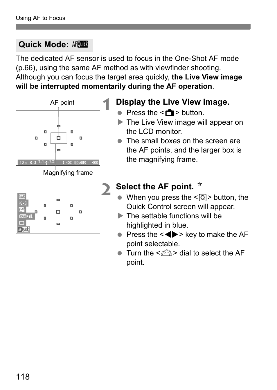 Canon 550D User Manual | Page 118 / 260