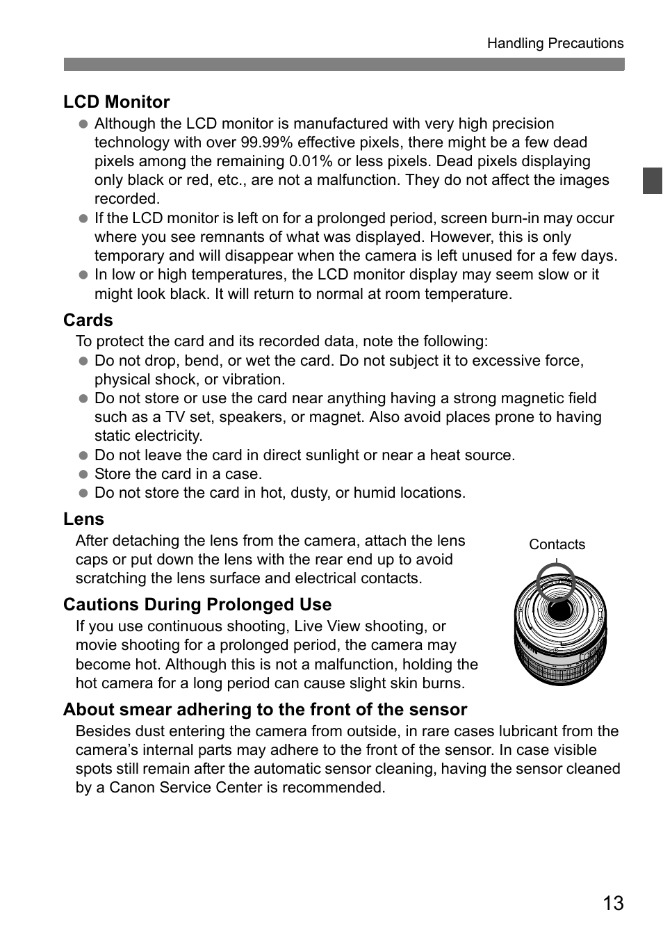 Canon 550D User Manual | Page 13 / 260