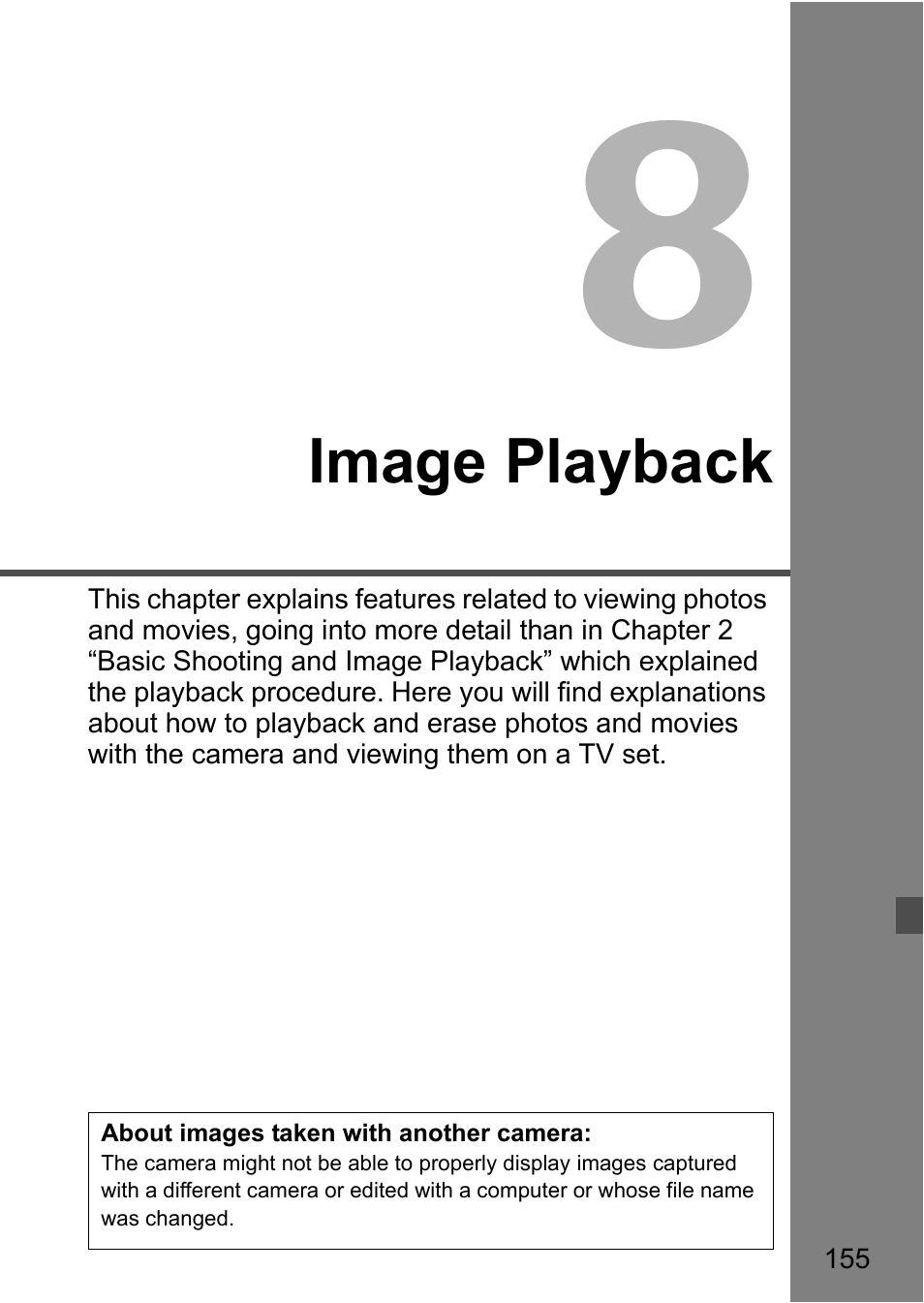 Image playback | Canon 550D User Manual | Page 155 / 260