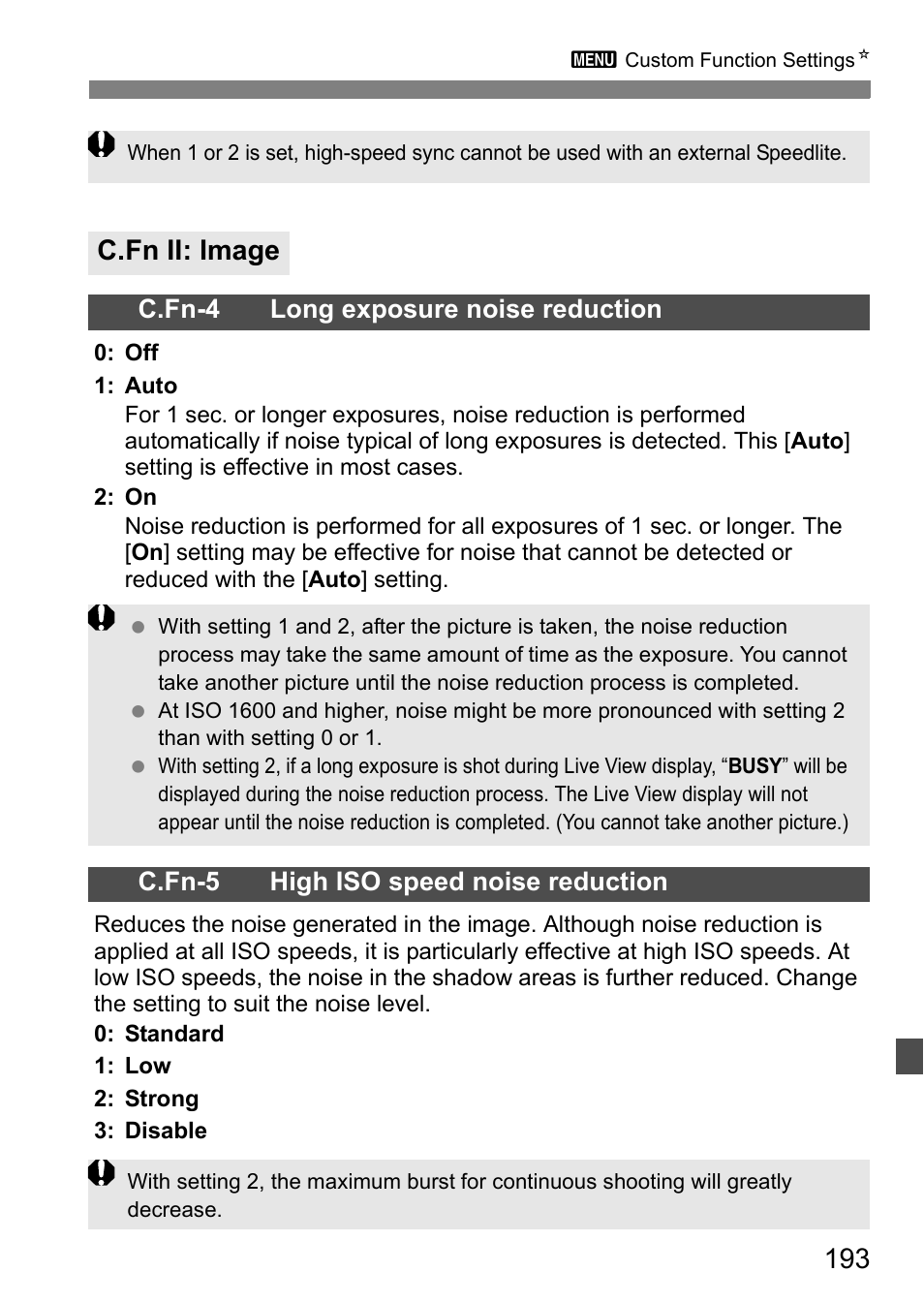 C.fn ii: image | Canon 550D User Manual | Page 193 / 260