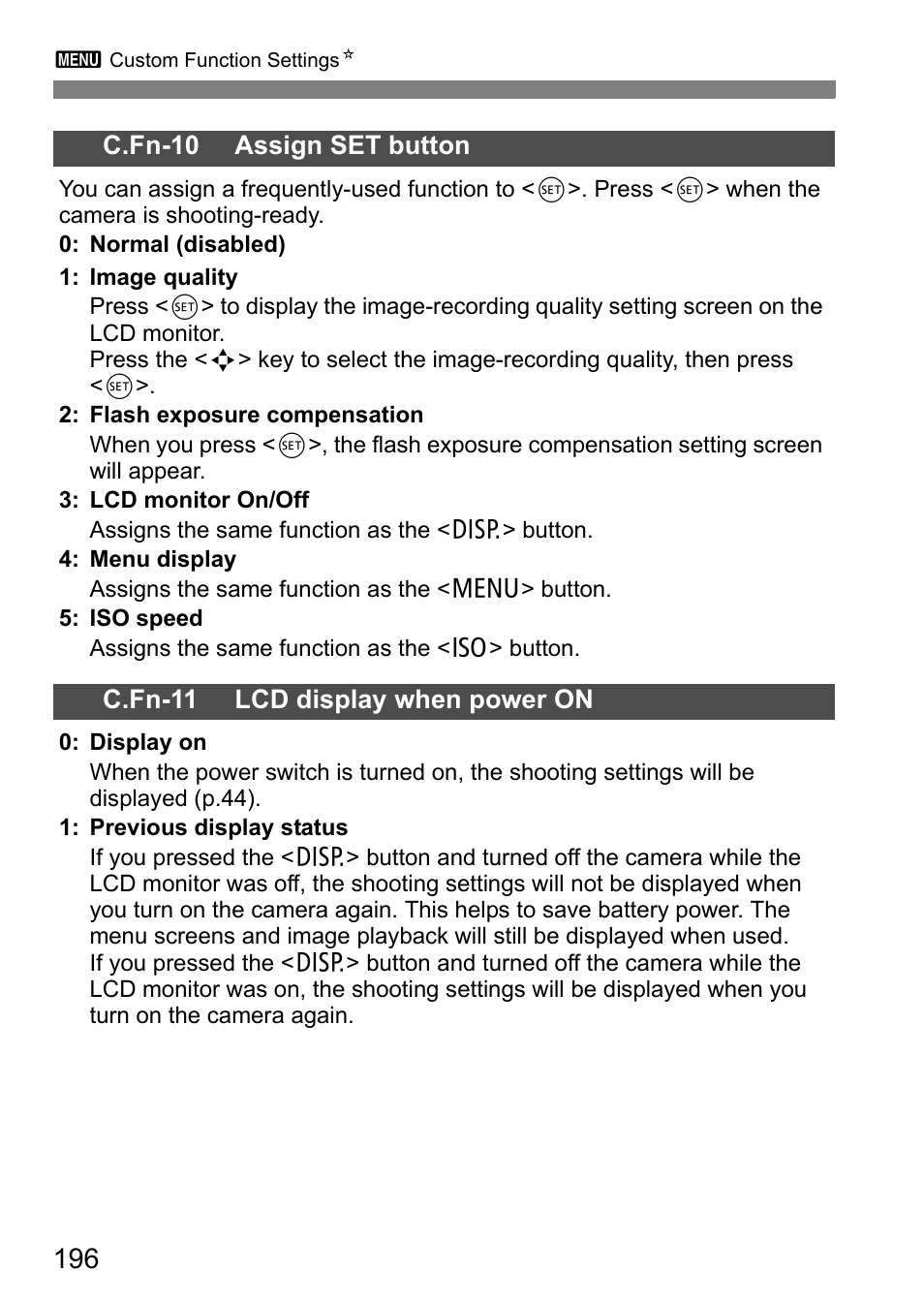 Canon 550D User Manual | Page 196 / 260