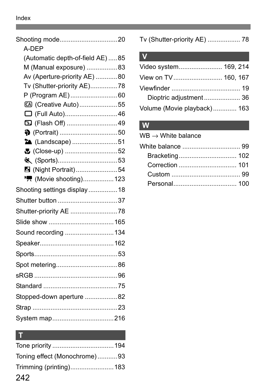 Canon 550D User Manual | Page 242 / 260